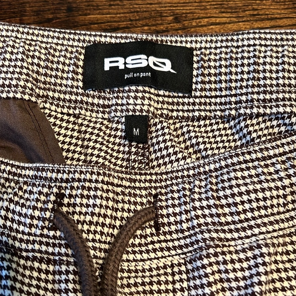 Dark Brown Houndstooth Pants - image 4